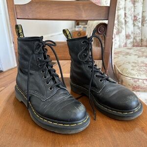 Dr. Martens Women’s Black Leather Combat Boots